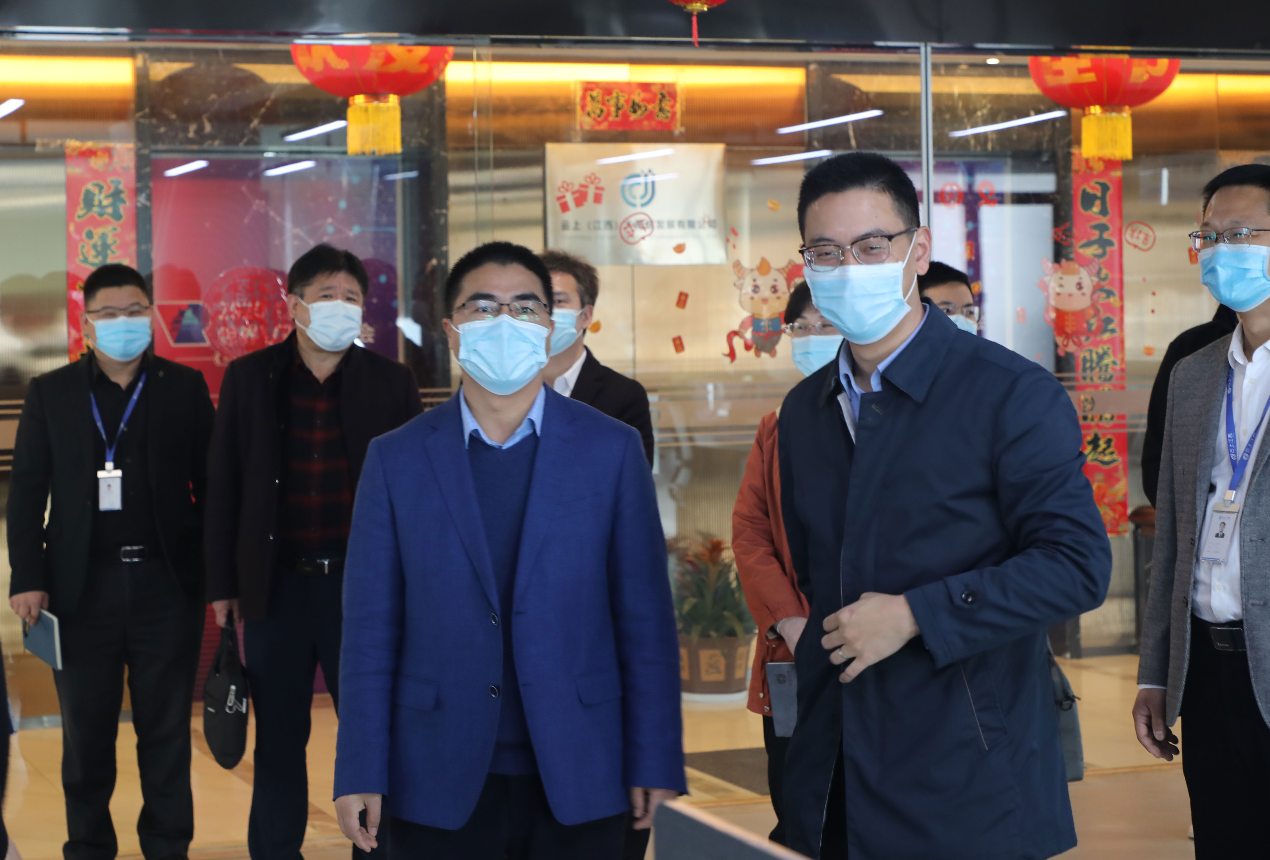 省信息中心党总支书记、主任杜军龙一行莅临公司开展工作调研指导